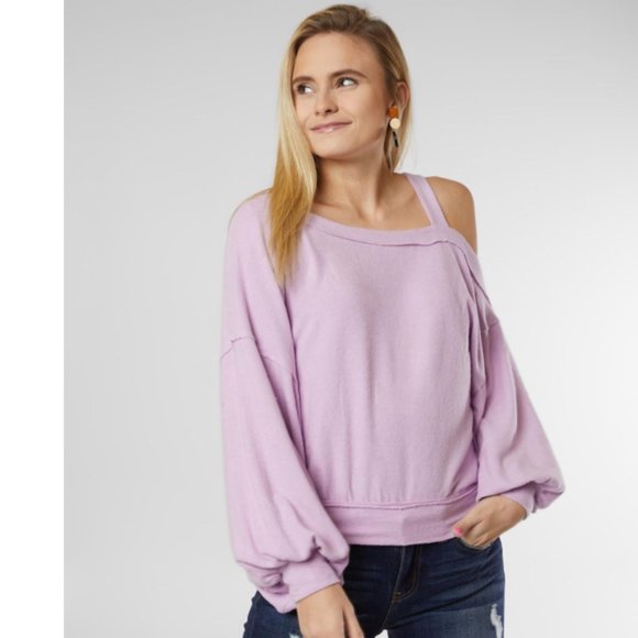 Free People Tops - Free People Flaunt It Cold Shoulder Balloon Sleeve